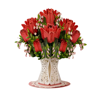 Infinity Blooms: 3D Pop-Up Flower Card