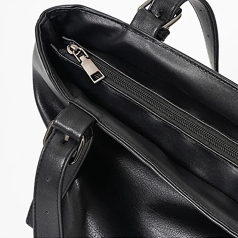 Soft Leather Tote Bag for Men