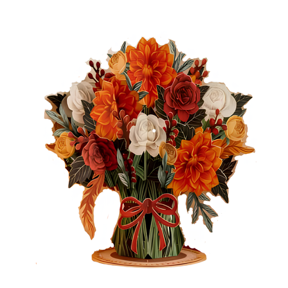 Infinity Blooms: 3D Pop-Up Flower Card