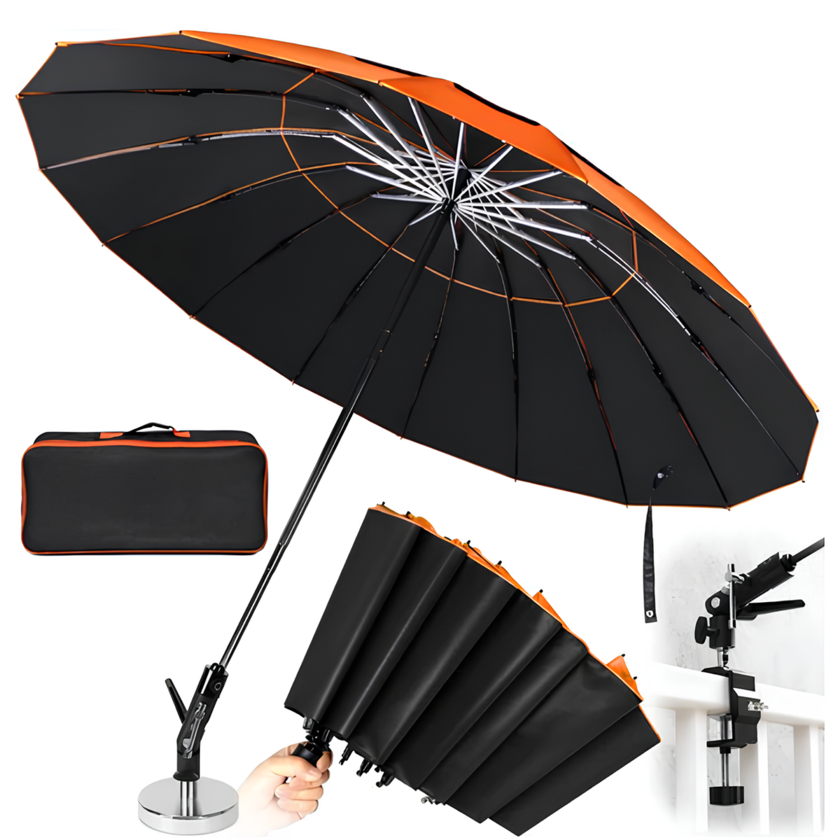 MagShade Pro™: Magnetic Jobsite Umbrella