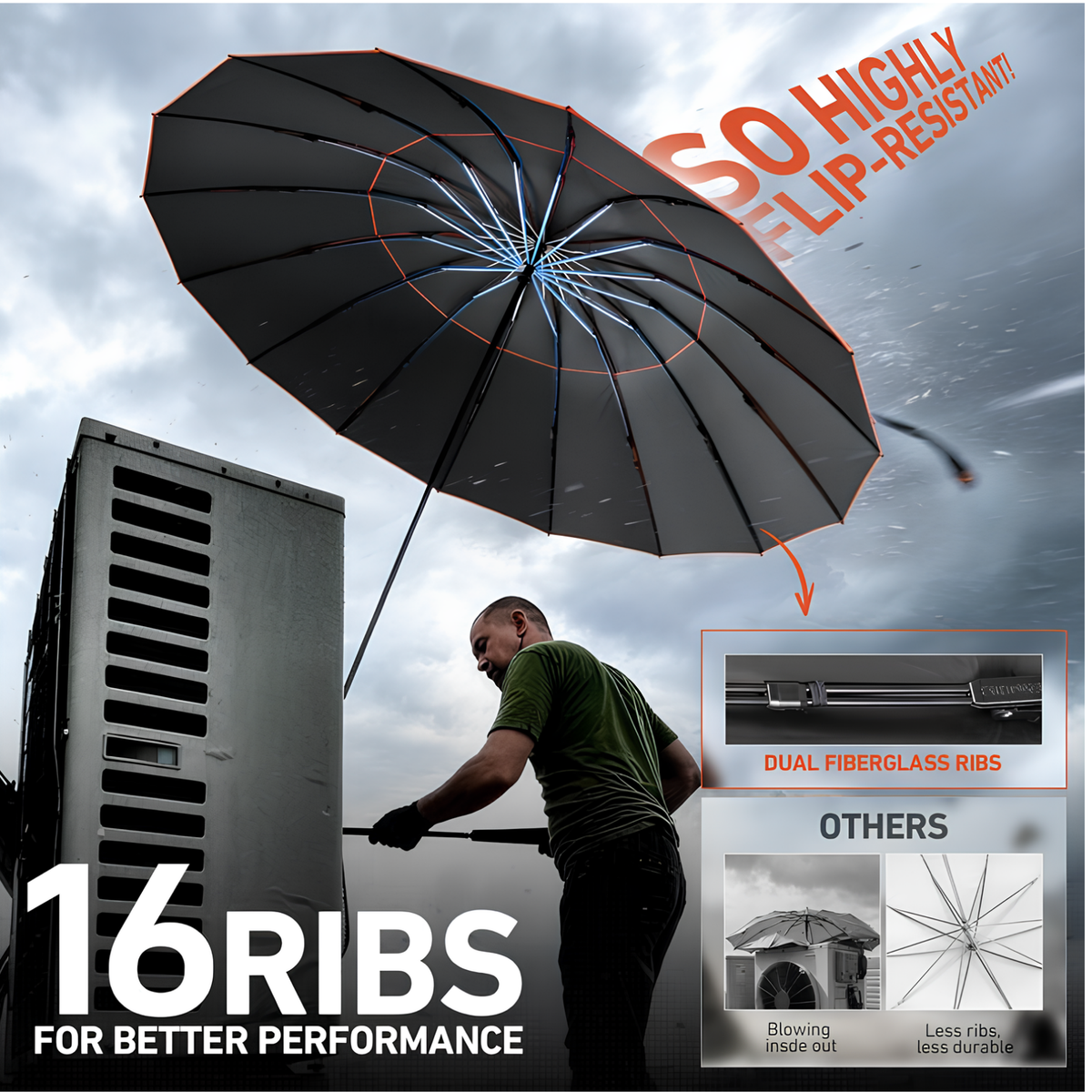 MagShade Pro™: Magnetic Jobsite Umbrella