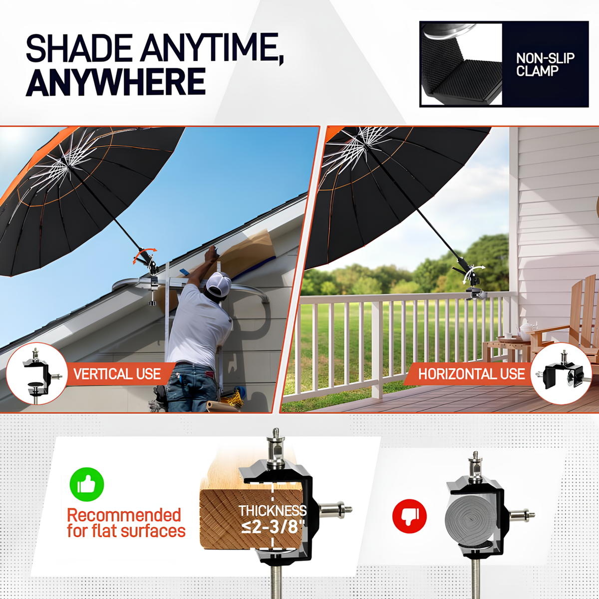 MagShade Pro™: Magnetic Jobsite Umbrella