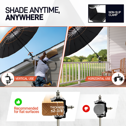 MagShade Pro™: Magnetic Jobsite Umbrella