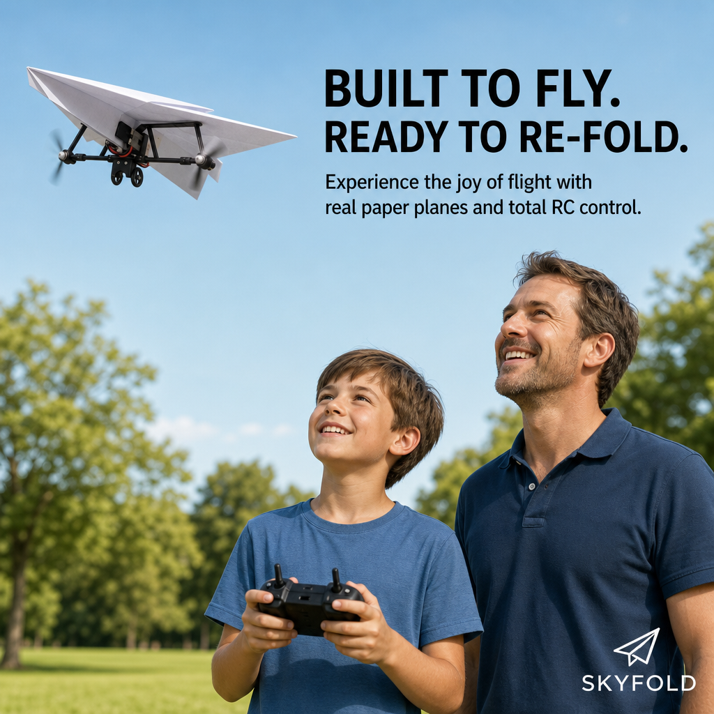 SkyFold: RC Paper Airplane Kit